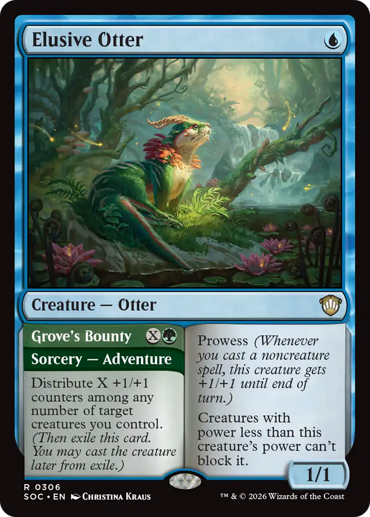 Elusive Otter [Secrets of Strixhaven Commander] | Shuffle n Cut Hobbies & Games