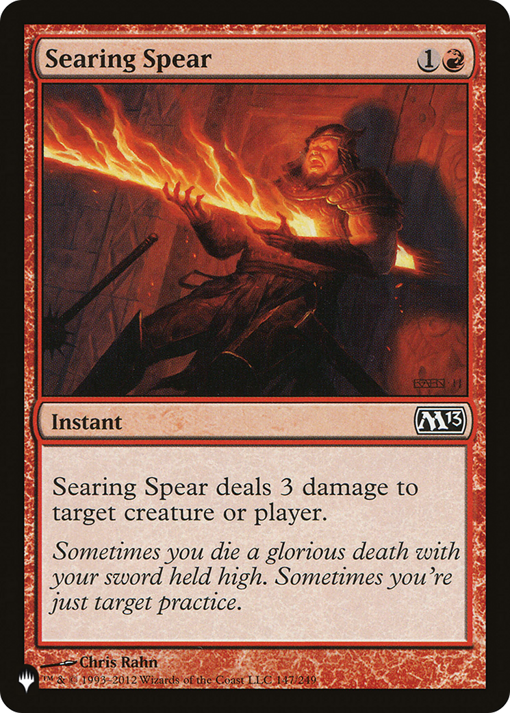 Searing Spear [The List] | Shuffle n Cut Hobbies & Games