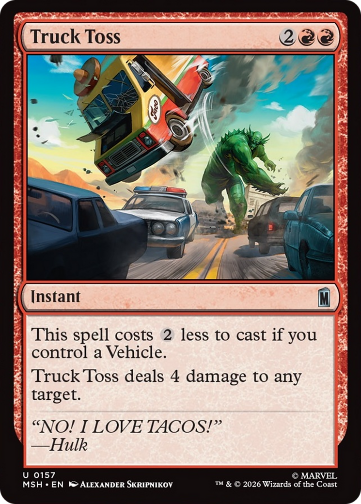 Truck Toss [Marvel Super Heroes] | Shuffle n Cut Hobbies & Games