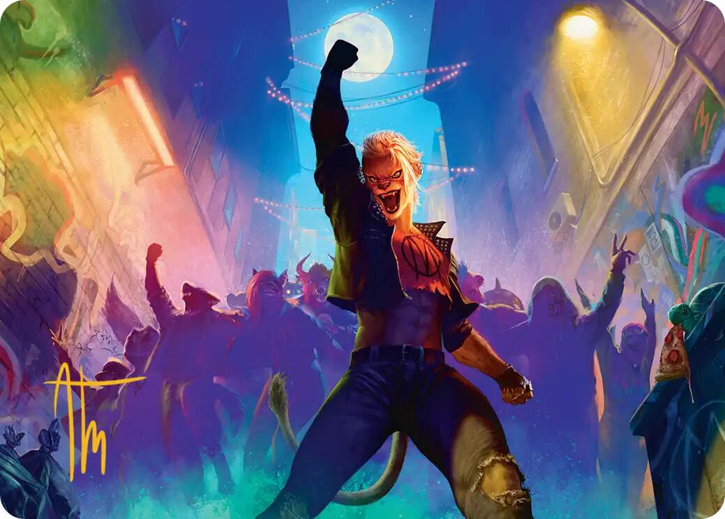 Sally Pride, Lioness Leader Art Card (Gold-Stamped Signature) [Teenage Mutant Ninja Turtles Art Series] | Shuffle n Cut Hobbies & Games