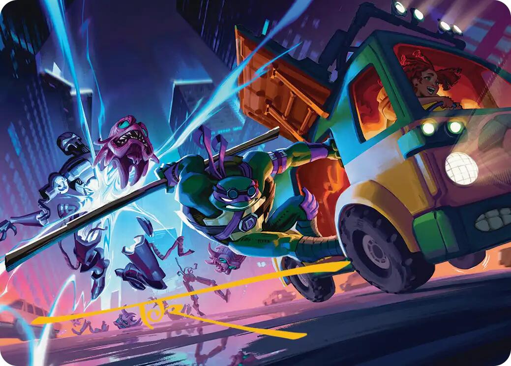 Donatello, Rad Scientist Art Card (Gold-Stamped Signature) [Teenage Mutant Ninja Turtles Art Series] | Shuffle n Cut Hobbies & Games