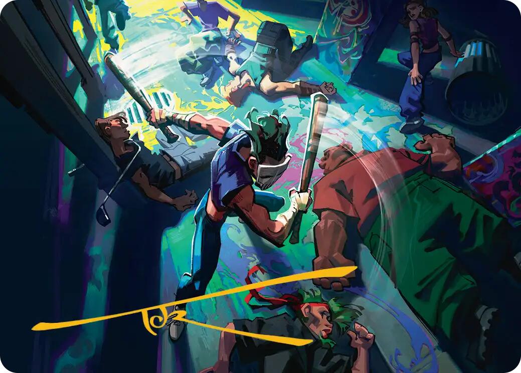 Pain 101 Art Card (Gold-Stamped Signature) [Teenage Mutant Ninja Turtles Art Series] | Shuffle n Cut Hobbies & Games