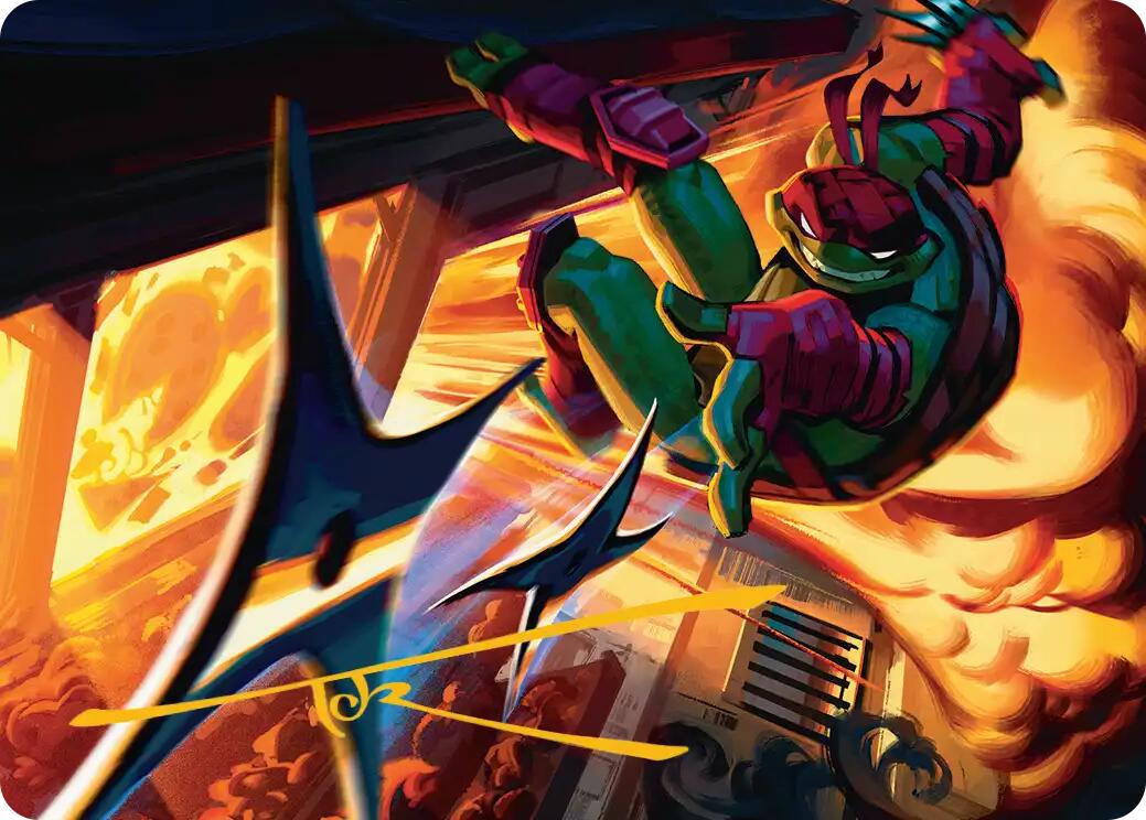 Storm of Steel Art Card (Gold-Stamped Signature) [Teenage Mutant Ninja Turtles Art Series] | Shuffle n Cut Hobbies & Games