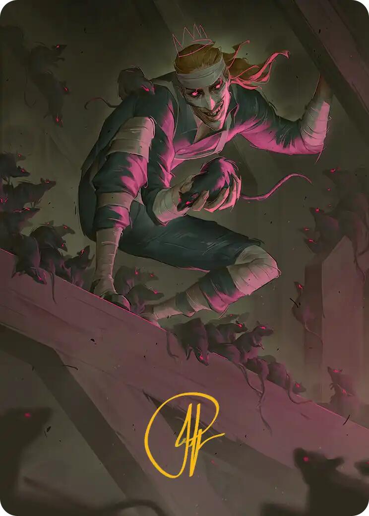 Rat King, the Chaosbringer Art Card (Gold-Stamped Signature) [Teenage Mutant Ninja Turtles Art Series] | Shuffle n Cut Hobbies & Games