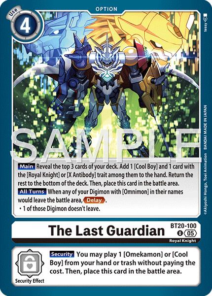 The Last Guardian [BT20-100] (Foil Reprint) [Advanced Booster Digimon Generation] | Shuffle n Cut Hobbies & Games