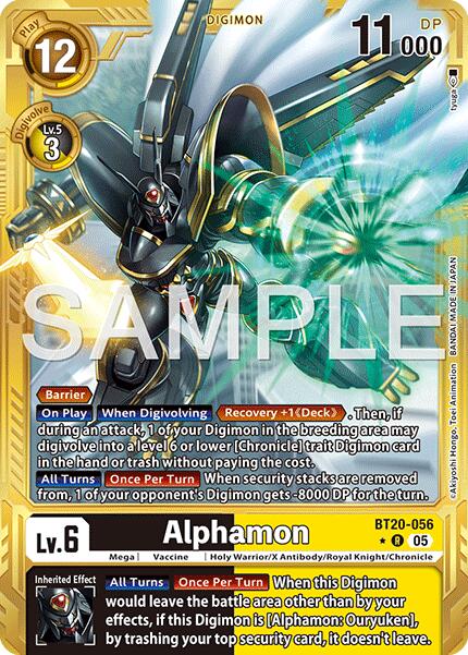 Alphamon [BT20-056] (Gold Border) [Advanced Booster Digimon Generation] | Shuffle n Cut Hobbies & Games