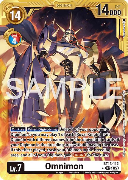 Omnimon [BT13-112] (Gold Border) [Advanced Booster Digimon Generation] | Shuffle n Cut Hobbies & Games