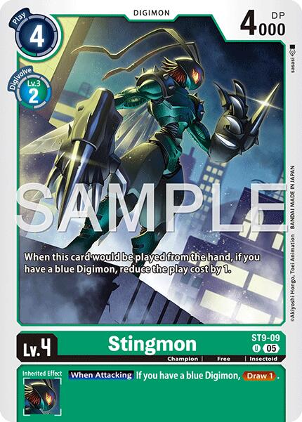 Stingmon [ST9-09] (Foil Reprint) [Advanced Booster Digimon Generation] | Shuffle n Cut Hobbies & Games