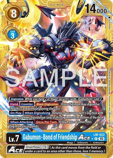 Gabumon [LM-022] - Bond of Friendship ACE (Gold Border) [Advanced Booster Digimon Generation] | Shuffle n Cut Hobbies & Games