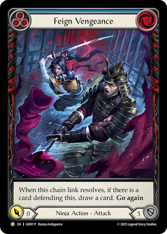Feign Vengeance (Blue) [GEM117] (GEM Pack 4) | Shuffle n Cut Hobbies & Games