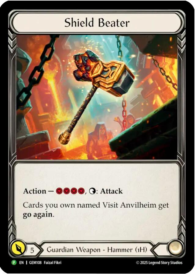 Shield Beater [GEM108] (GEM Pack 4)  Cold Foil | Shuffle n Cut Hobbies & Games