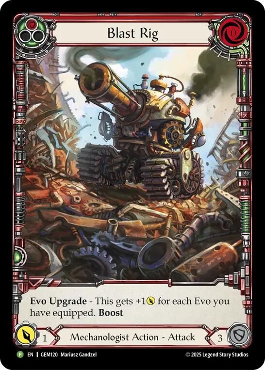 Blast Rig (Red) [GEM120] (GEM Pack 4) | Shuffle n Cut Hobbies & Games