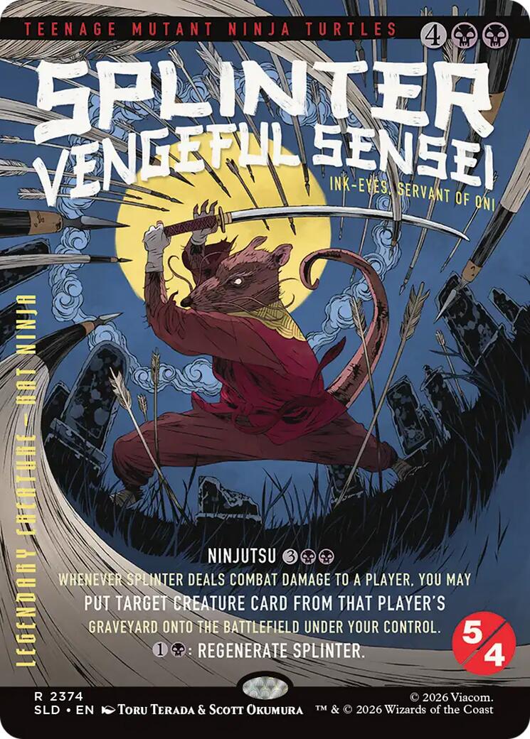Splinter, Vengeful Sensei - Ink-Eyes, Servant of Oni [Secret Lair Drop Series] | Shuffle n Cut Hobbies & Games