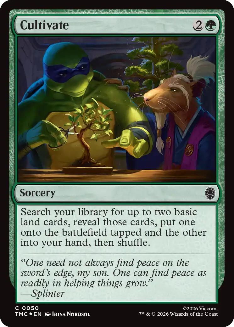 Cultivate (Surge Foil) [Teenage Mutant Ninja Turtles Commander] | Shuffle n Cut Hobbies & Games