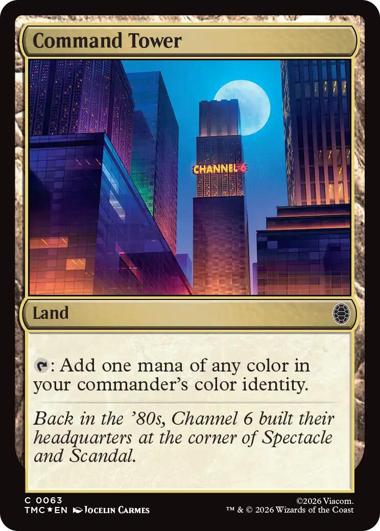 Command Tower (Surge Foil) [Teenage Mutant Ninja Turtles Commander] | Shuffle n Cut Hobbies & Games