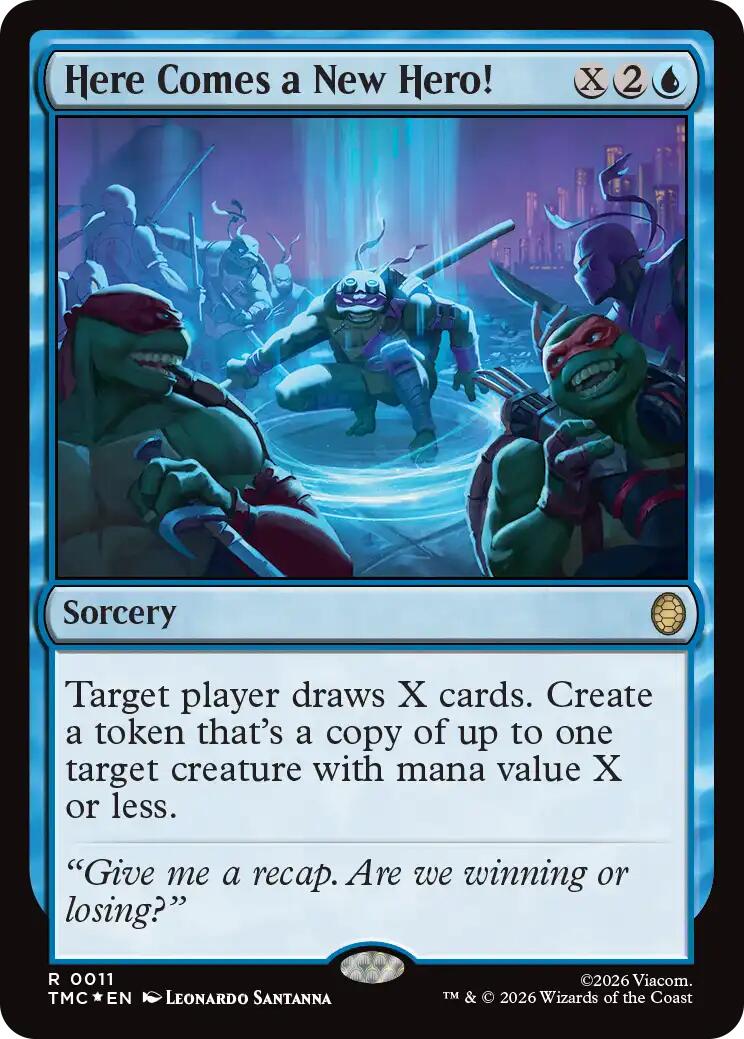 Here Comes a New Hero! (Surge Foil) [Teenage Mutant Ninja Turtles Commander] | Shuffle n Cut Hobbies & Games