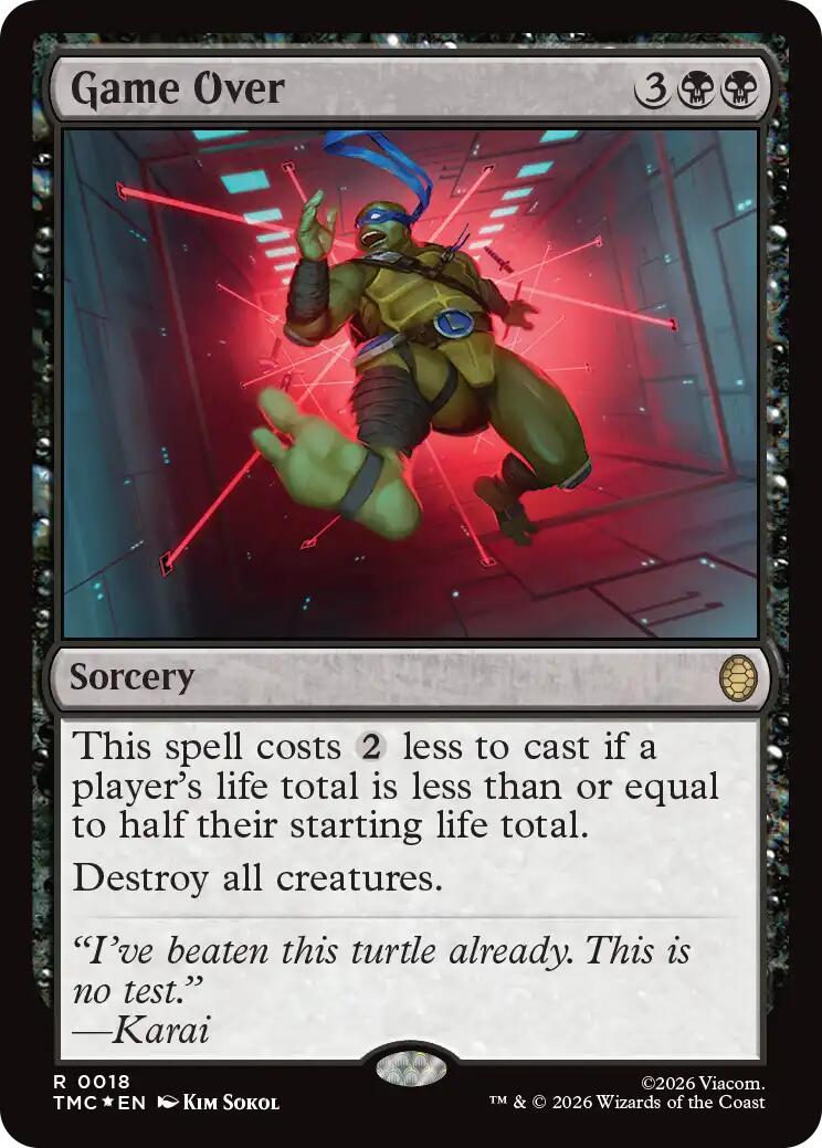 Game Over (Surge Foil) [Teenage Mutant Ninja Turtles Commander] | Shuffle n Cut Hobbies & Games