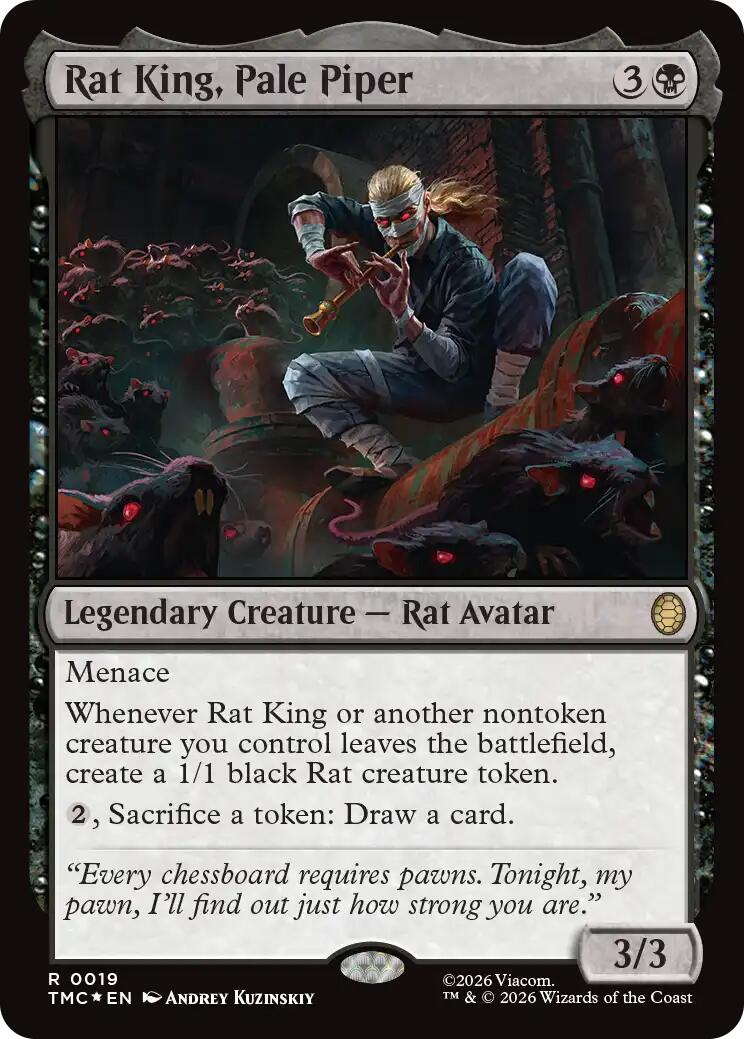 Rat King, Pale Piper (Surge Foil) [Teenage Mutant Ninja Turtles Commander] | Shuffle n Cut Hobbies & Games