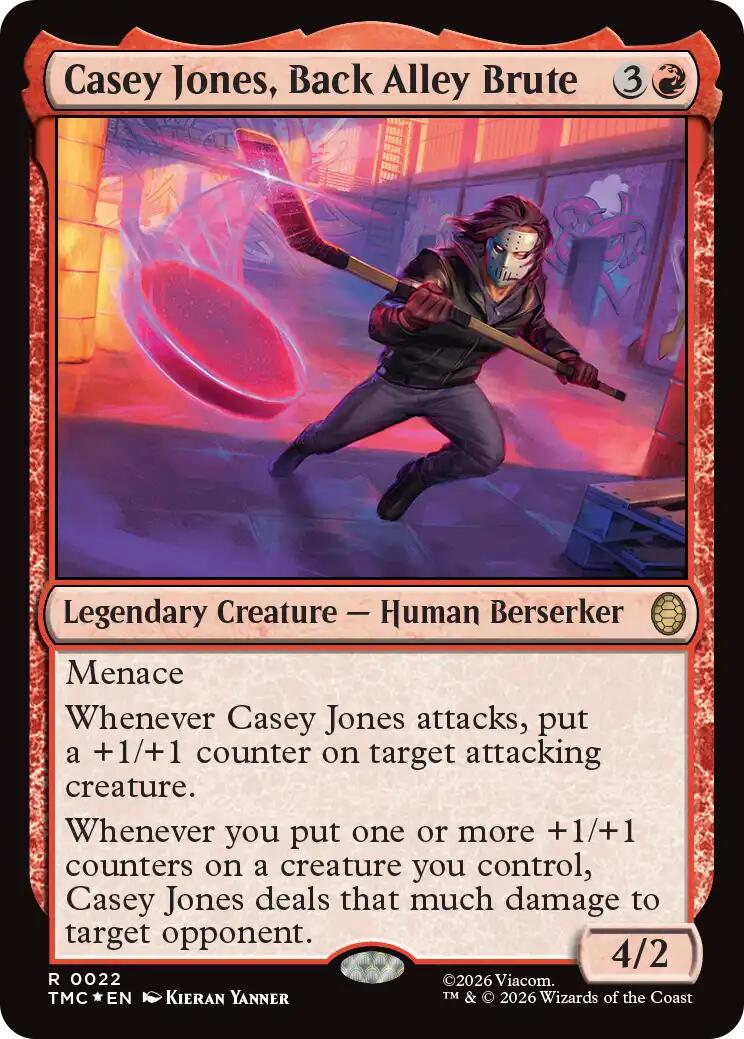 Casey Jones, Back Alley Brute (Surge Foil) [Teenage Mutant Ninja Turtles Commander] | Shuffle n Cut Hobbies & Games