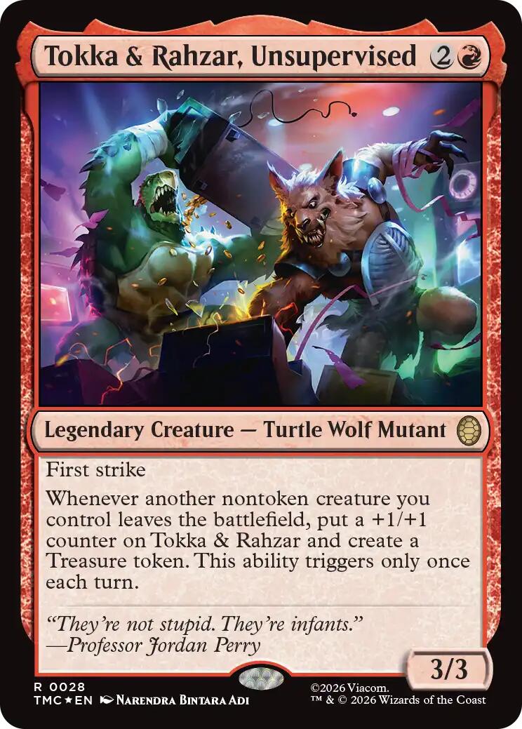 Tokka & Rahzar, Unsupervised (Surge Foil) [Teenage Mutant Ninja Turtles Commander] | Shuffle n Cut Hobbies & Games