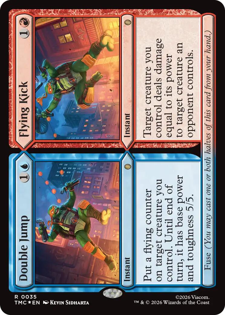 Double Jump // Flying Kick (Surge Foil) [Teenage Mutant Ninja Turtles Commander] | Shuffle n Cut Hobbies & Games