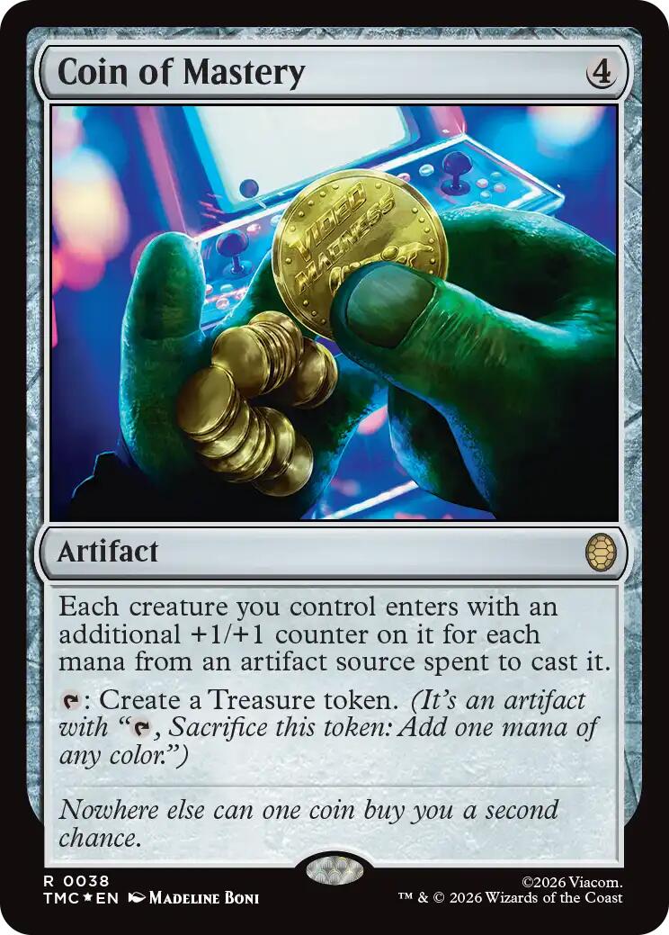 Coin of Mastery (Surge Foil) [Teenage Mutant Ninja Turtles Commander] | Shuffle n Cut Hobbies & Games