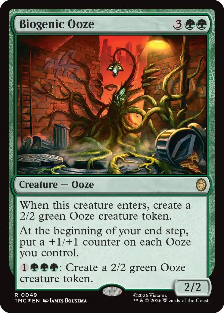 Biogenic Ooze (Surge Foil) [Teenage Mutant Ninja Turtles Commander] | Shuffle n Cut Hobbies & Games