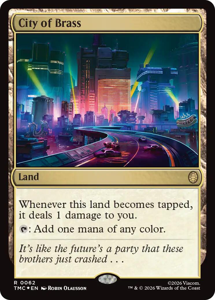 City of Brass (Surge Foil) [Teenage Mutant Ninja Turtles Commander] | Shuffle n Cut Hobbies & Games