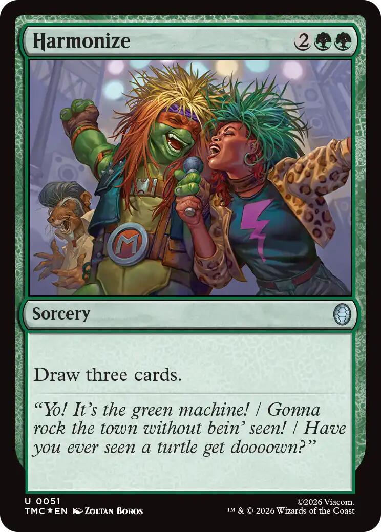 Harmonize (Surge Foil) [Teenage Mutant Ninja Turtles Commander] | Shuffle n Cut Hobbies & Games