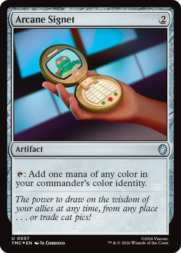 Arcane Signet (Surge Foil) [Teenage Mutant Ninja Turtles Commander] | Shuffle n Cut Hobbies & Games