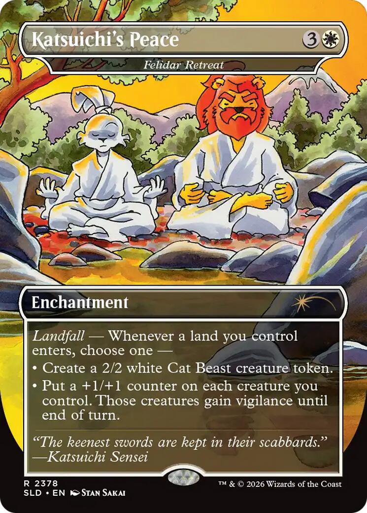 Katsuichi's Peace - Felidar Retreat [Secret Lair Drop Series] | Shuffle n Cut Hobbies & Games