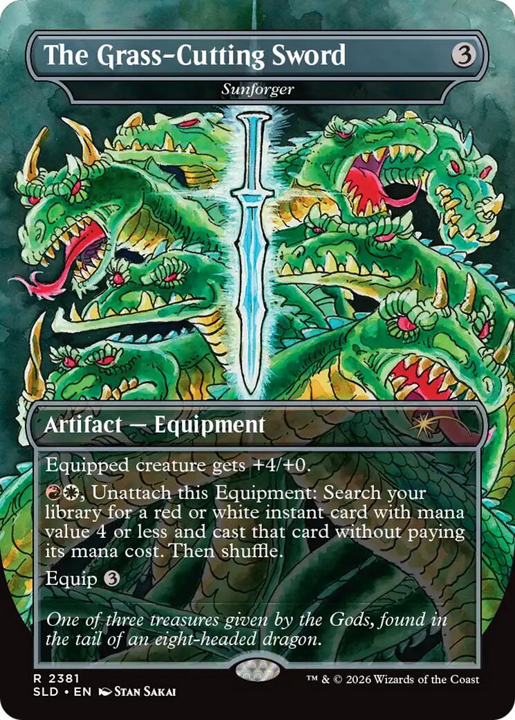 The Grass-Cutting Sword - Sunforger [Secret Lair Drop Series] | Shuffle n Cut Hobbies & Games