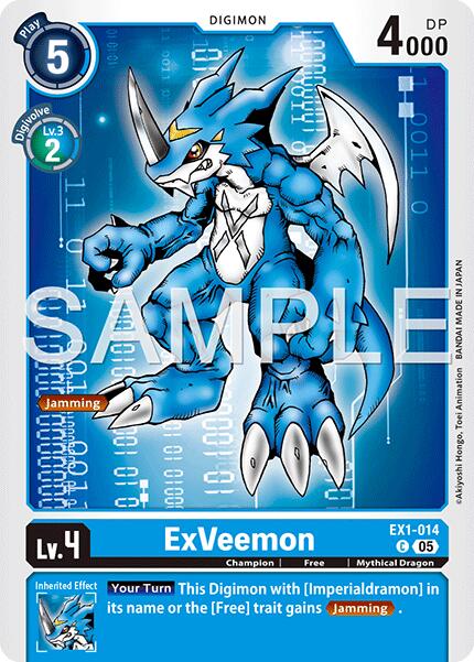 ExVeemon [EX1-014] (Foil Reprint) [Advanced Booster Digimon Generation] | Shuffle n Cut Hobbies & Games