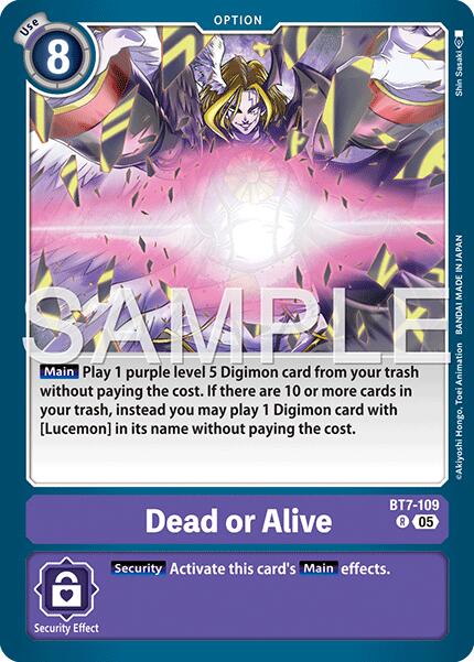 Dead or Alive [BT7-109] (Reprint) [Advanced Booster Digimon Generation] | Shuffle n Cut Hobbies & Games