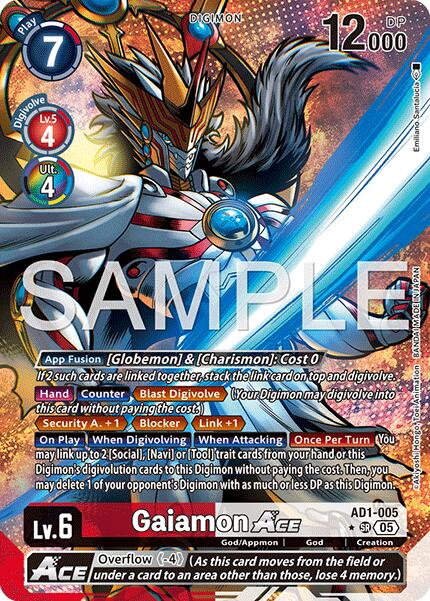 Gaiamon ACE [AD1-005] (Alternate Art) [Advanced Booster Digimon Generation] | Shuffle n Cut Hobbies & Games