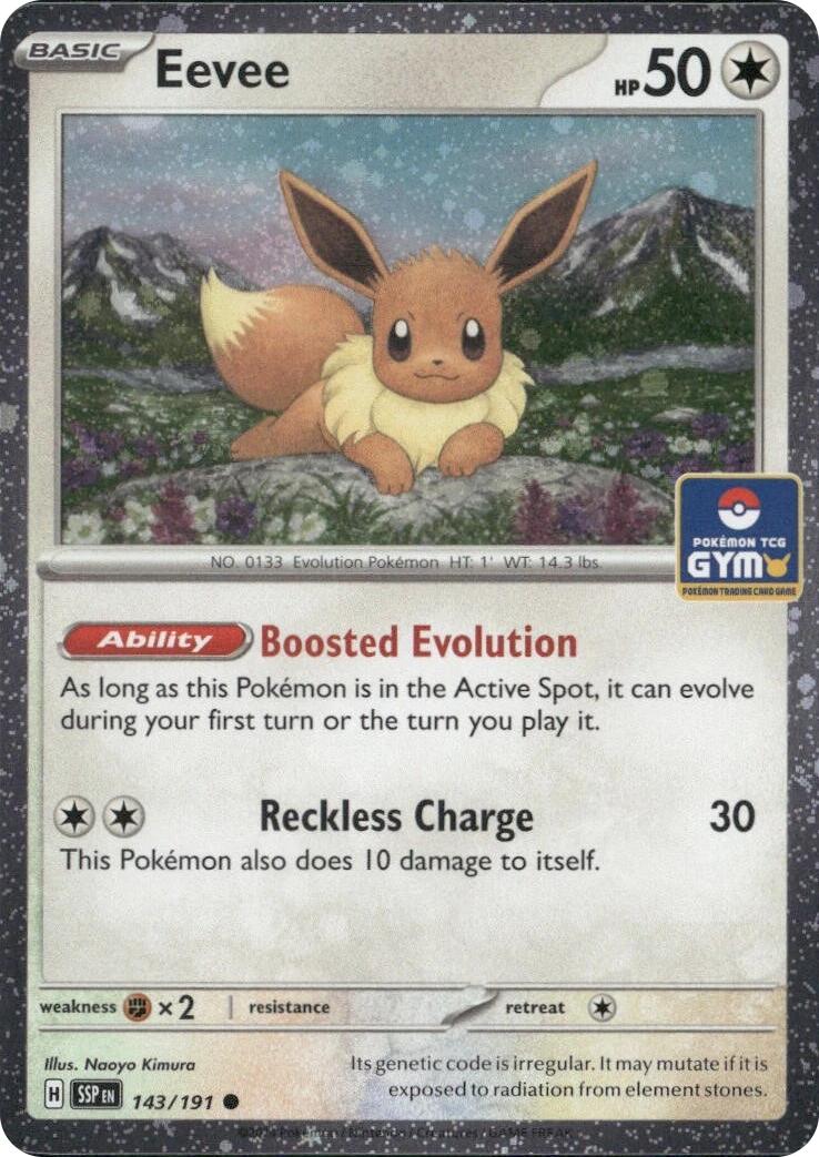 Eevee (143/191) (Southeast Asia Exclusive) [League & Championship Cards] | Shuffle n Cut Hobbies & Games