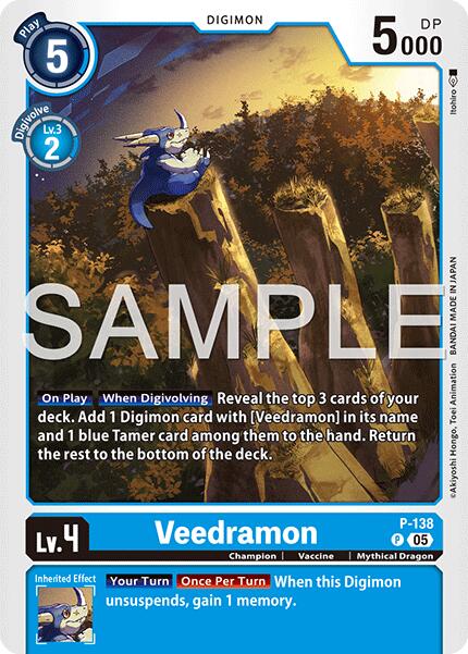 Veedramon [P-138] (Reprint) [Advanced Booster Digimon Generation] | Shuffle n Cut Hobbies & Games