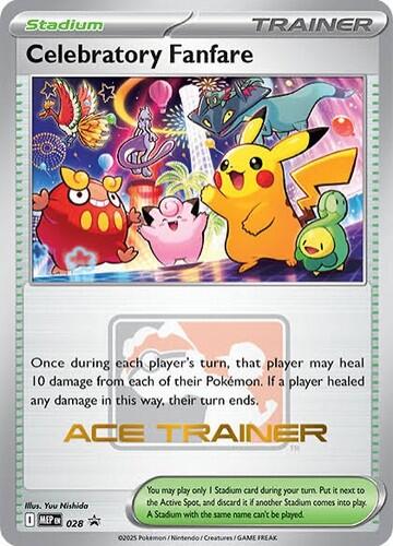 Celebratory Fanfare (028) (Ace Trainer) [Mega Evolution Promo] | Shuffle n Cut Hobbies & Games