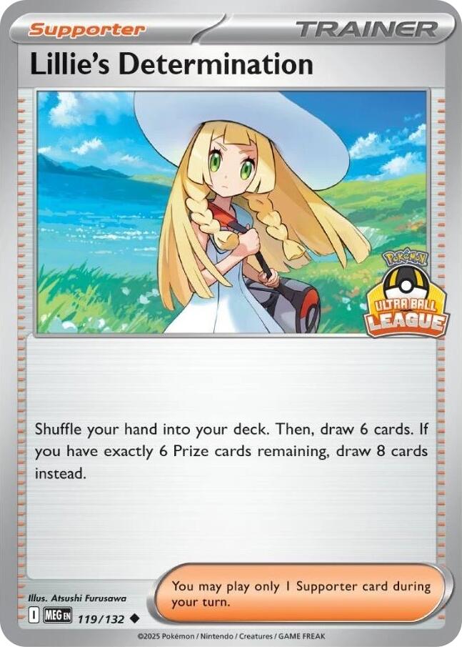 Lillie's Determination (119/132) (Ultra Ball League) [League & Championship Cards] | Shuffle n Cut Hobbies & Games