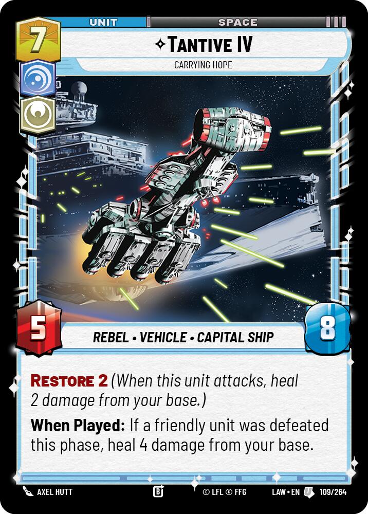 Tantive IV - Carrying Hope (109/264) (109/264) [A Lawless Time] | Shuffle n Cut Hobbies & Games