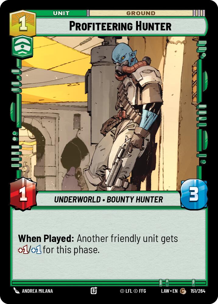 Profiteering Hunter (151/264) (151/264) [A Lawless Time] | Shuffle n Cut Hobbies & Games