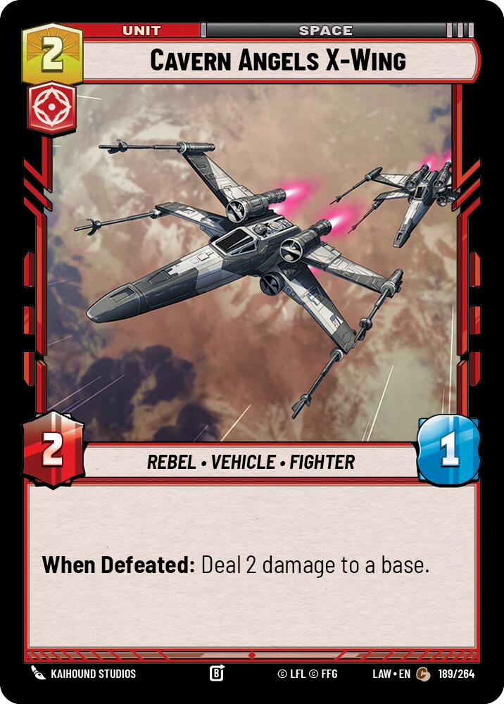 Cavern Angels X-Wing (189/264) (189/264) [A Lawless Time] | Shuffle n Cut Hobbies & Games