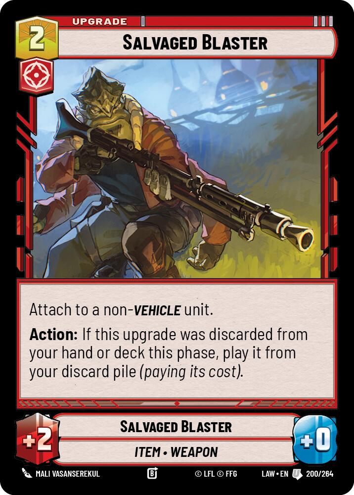 Salvaged Blaster (200/264) (200/264) [A Lawless Time] | Shuffle n Cut Hobbies & Games