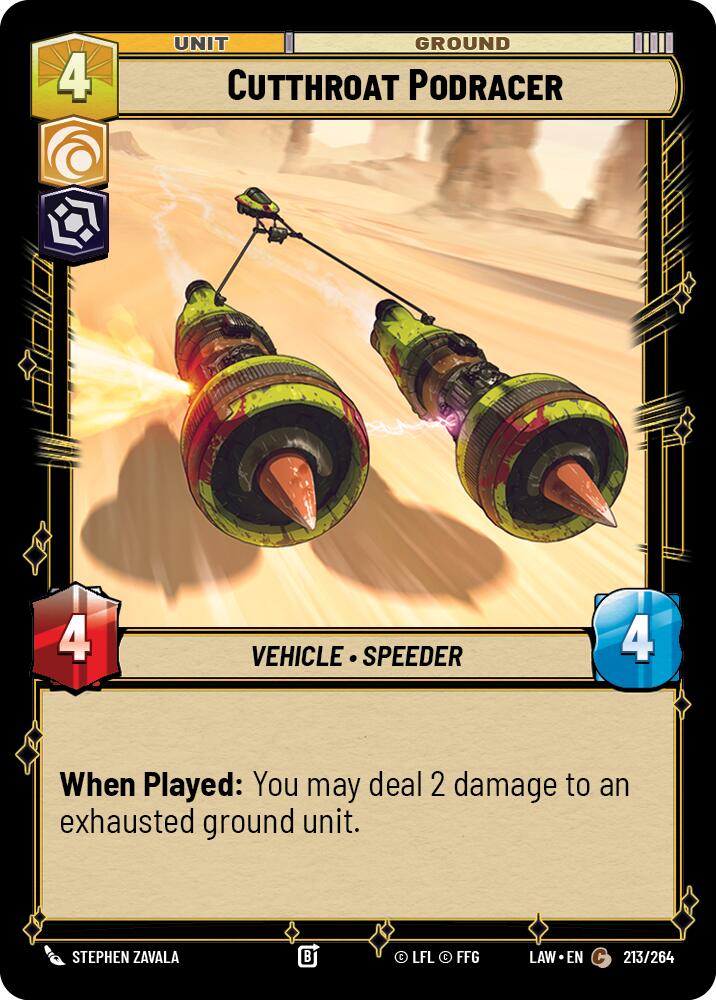 Cutthroat Podracer (213/264) (213/264) [A Lawless Time] | Shuffle n Cut Hobbies & Games