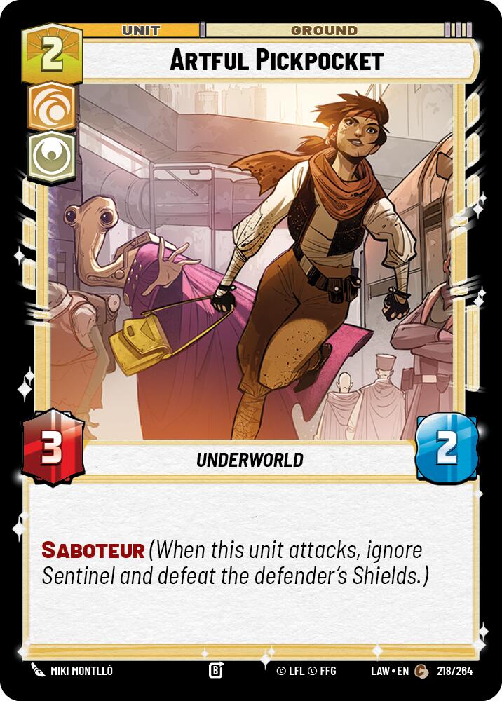 Artful Pickpocket (218/264) (218/264) [A Lawless Time] | Shuffle n Cut Hobbies & Games