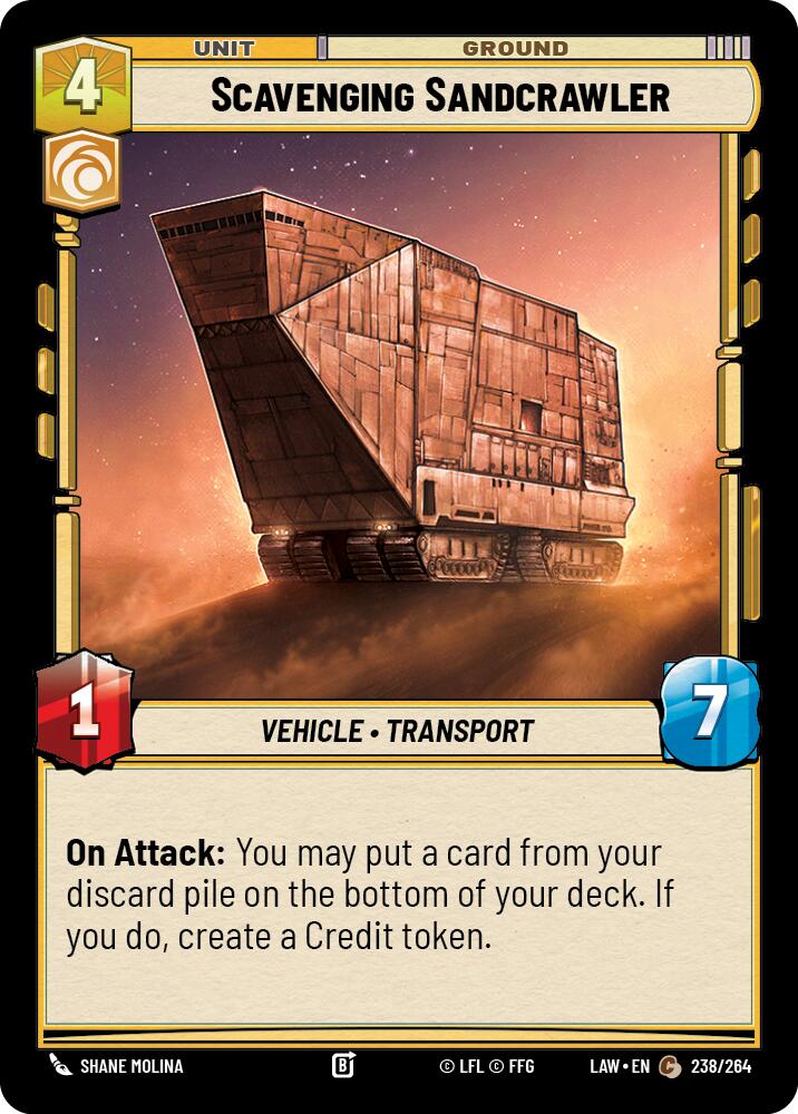 Scavenging Sandcrawler (238/264) (238/264) [A Lawless Time] | Shuffle n Cut Hobbies & Games