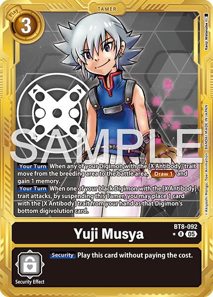 Yuji Musya [BT8-092] (Gold Border) [Advanced Booster Digimon Generation] | Shuffle n Cut Hobbies & Games