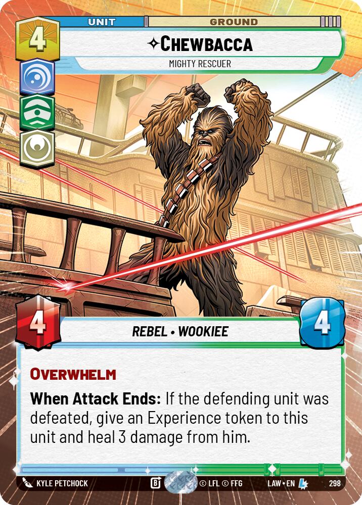 Chewbacca - Mighty Rescuer (298) (Hyperspace) (298) [A Lawless Time] | Shuffle n Cut Hobbies & Games