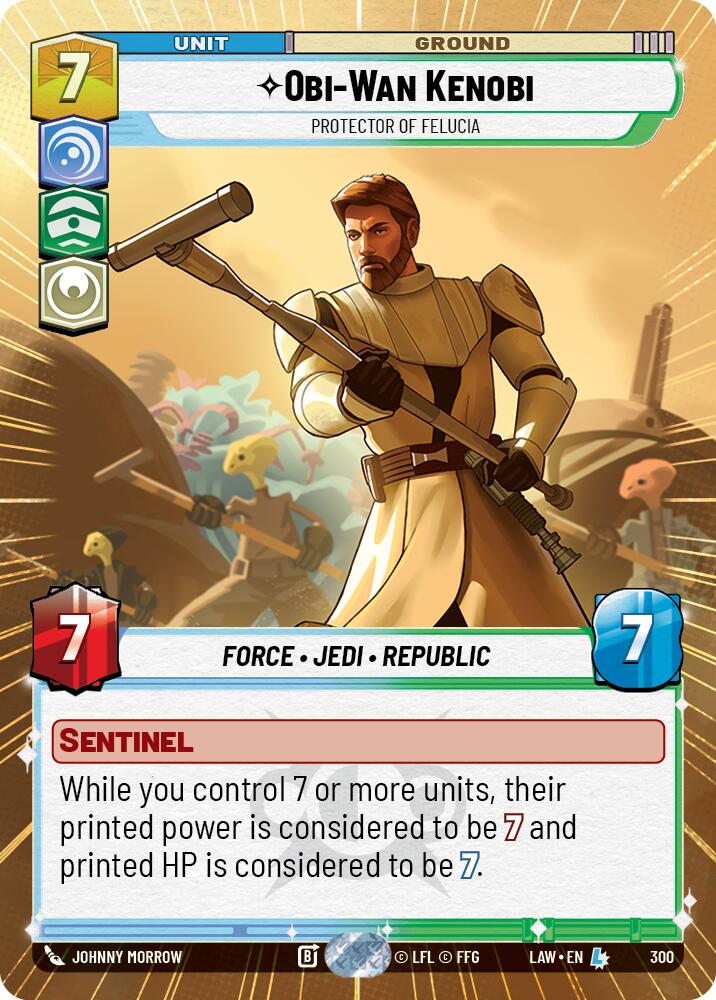 Obi-Wan Kenobi - Protector of Felucia (300) (Hyperspace) (300) [A Lawless Time] | Shuffle n Cut Hobbies & Games