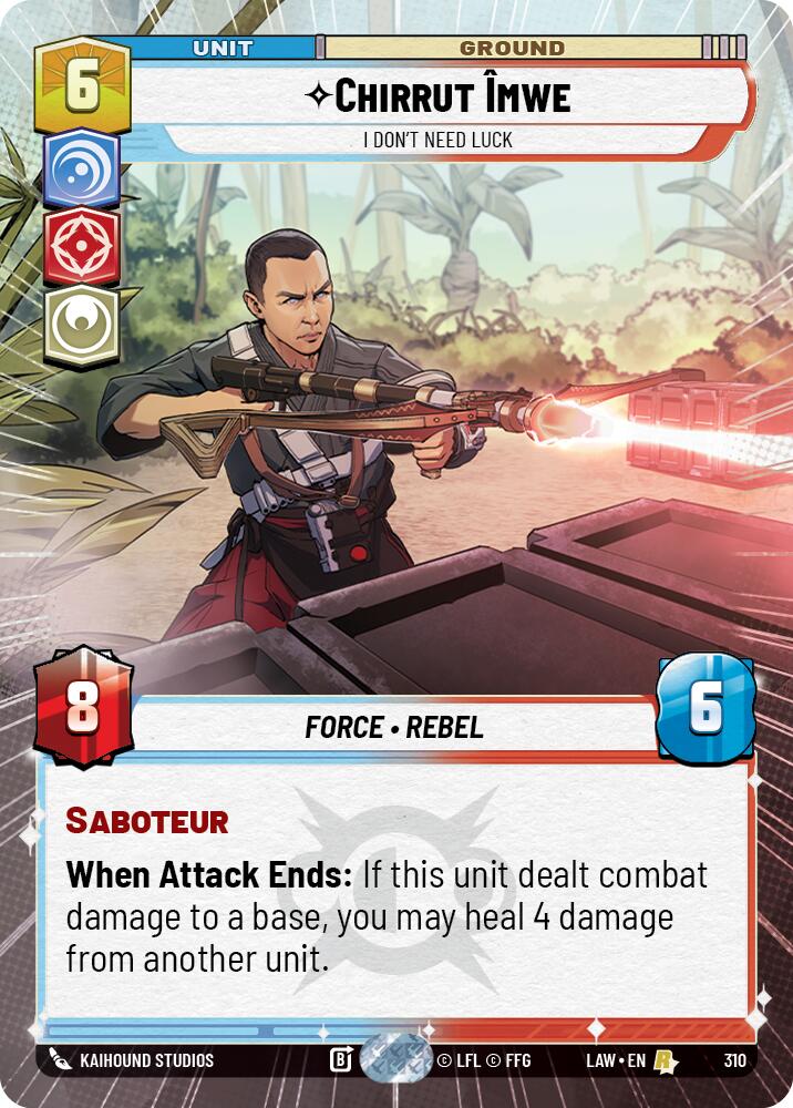 Chirrut Imwe - I Don't Need Luck (310) (Hyperspace) (310) [A Lawless Time] | Shuffle n Cut Hobbies & Games